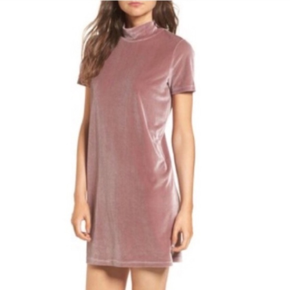 Madewell Mock Neck Shortsleeve Shift Dress